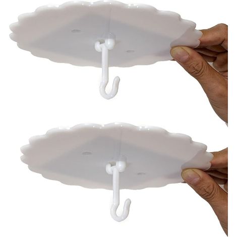 Bravix Lot De 2 Crochets Pour Moustiquaire De Plafond, Pour Ciel De Lit, Faciles À Installer Et À Utiliser