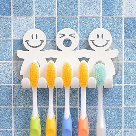 Bravix Mignon Support De Brosse À Dents Avec Ventouse Pour Murale De Salle De Bain Home Decor, Taille Unique