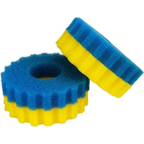 Cpf2500 Lot De 4 Éponges Filtrantes Pour Bassin – Mousse De Filtration Efficace, Faciles À Nettoyer Et À Remplacer, Éponges Filtrantes Biologiques, Fiabilité Toute L'Année, Solution D'Entretien De