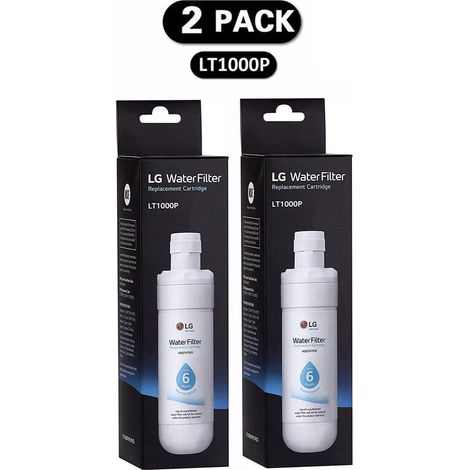 Bravix Lot De 2 Filtres (lt1000p) Réfrigérateur, Filtre À Eau Du Réfrigérateur
