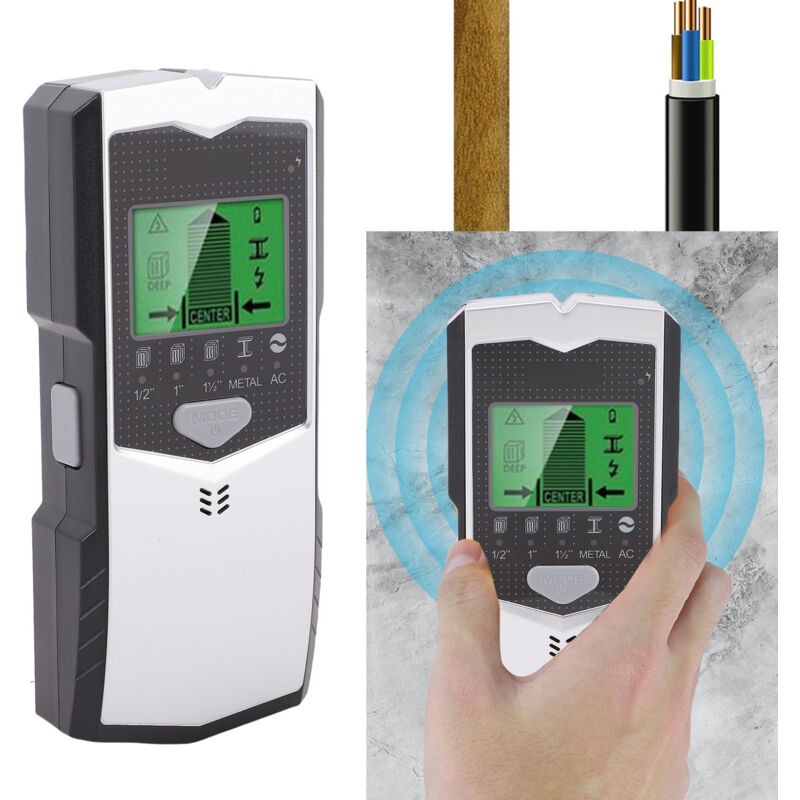 Hochpräziser, Störungsresistenter 5-in-1-wanddetektor Zum Auffinden Von Holzständern, Metall, Elektrokabeln Und Balken, Ideal Für Die Inneneinrichtung.