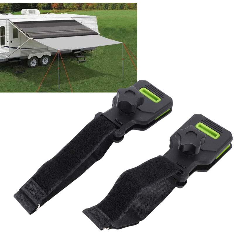 Set Mit 2 Befestigungsclips Für Wohnmobilmarkisen, Sichere Befestigung Und Schutz Vor Einreißen, Befestigungsclips Für Outdoor-planen, Kleine Größe.