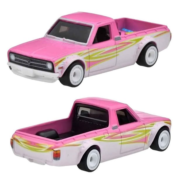 Hot Wheels Premium Car Culture 1975 Datsun Sunny Truck (B120) & Custom '93 Nissan Hardbody (D21)