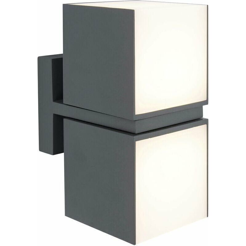 Lutec Cuba 5193801118 Anthrazitfarbene Led-außenwandleuchte A547732