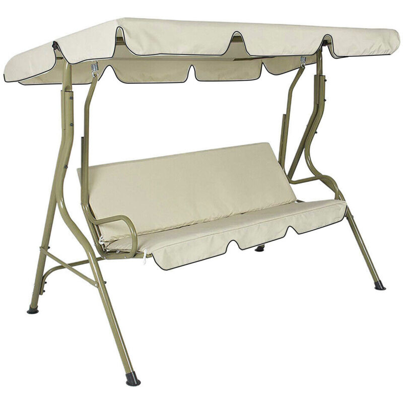Wasserdichte Schutzhülle Für Doppelschaukel/sonnensegel, 142 X 120 X 18 Cm, Beige