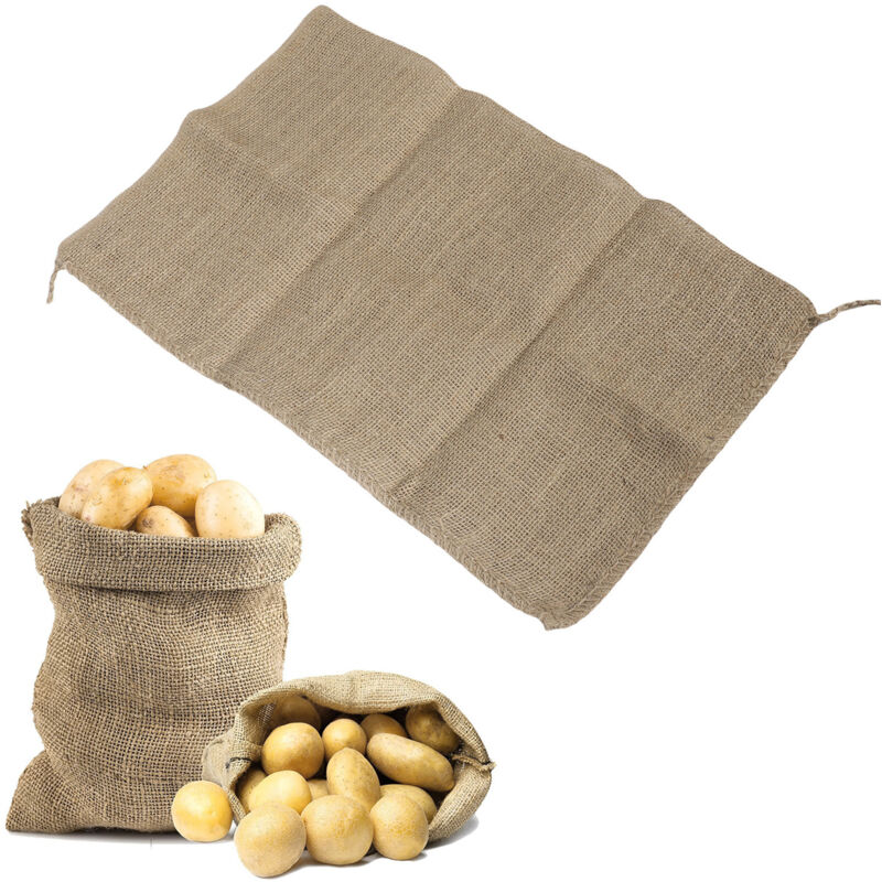 Set Mit 4 Großen Jute-einkaufstaschen Für Kinder Und Erwachsene, Perfekt Für Spiele Im Freien, Familienfeiern, Camping, Picknicks, Partys, Gartenarbeit Und Jahrmärkte.