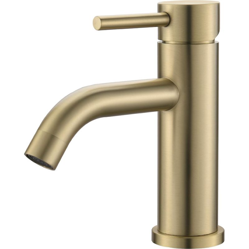 Ibergrif M11003y Einhebel-waschtischarmatur, Goldfarbener Edelstahl, Geräuscharme Keramikkartusche, Elegantes Und Langlebiges Design