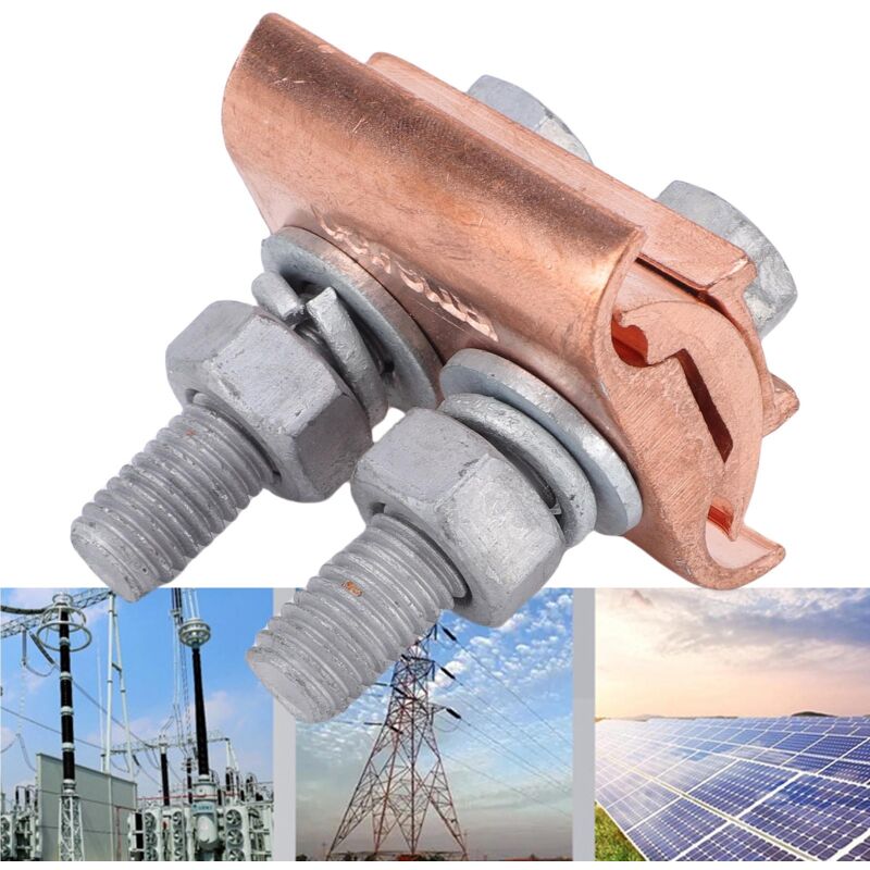 Kupfer-parallelnut-anschlussklemmen, M10-gewinde, Für Kabel Von 16 Bis 120 Mm²