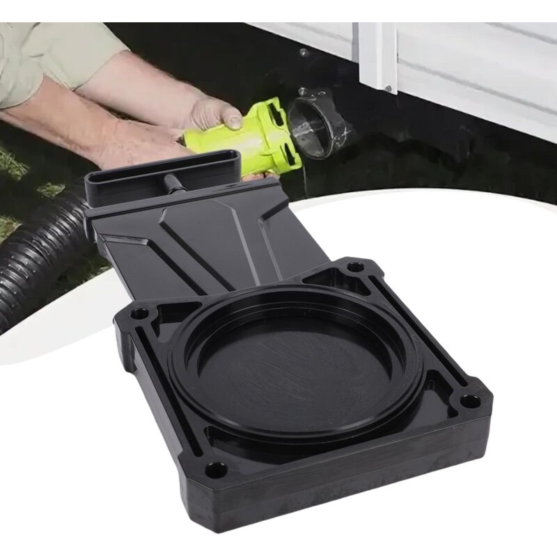 Abwasserventilgehäuse Für Wohnmobile Mit Griff, Edelstahlspindel, Auslaufsicher, 7,6 Cm (3 Zoll), Ersatzteil Für Abwassersysteme In Wohnmobilen, Wohnwagen Und Anhängern