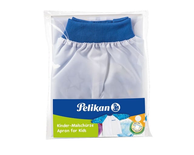 Pelikan Malschürze mit Klettverschluss und Aufhängerschlaufe, Blau