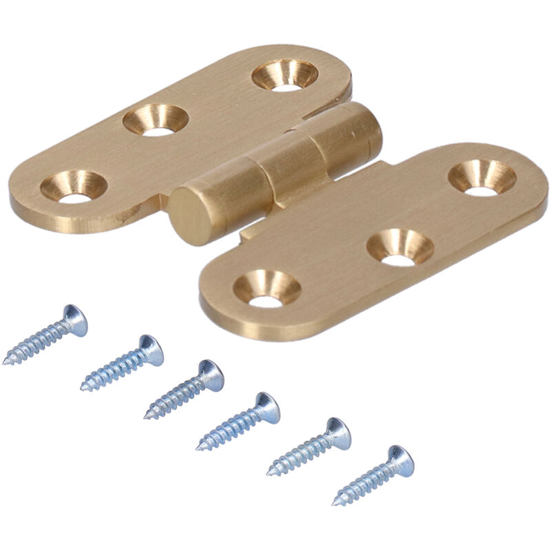 Vintage-scharnier Aus Messing, Unsichtbar Und Klappbar, Für Schranktüren, Schubladen, Holzkisten F294 Klein