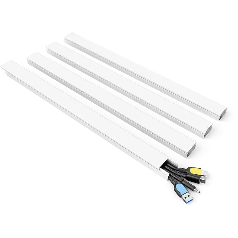 Wandmontiertes Kabelmanagement-set, 15 Mm X 9 Mm Kabelabdeckungen, Für 1 Bis 2 Netzwerkkabel Oder 2 Bis 3 Kupferdrähte