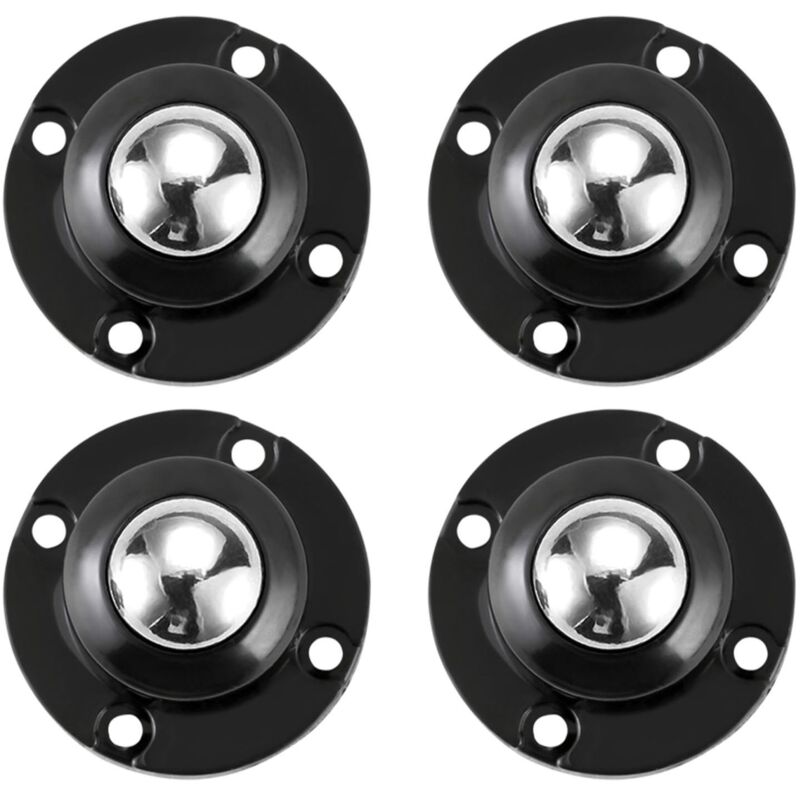 Set Mit 4 Weißen Universal-drehrollen (360°), Multifunktional, Leise Und Selbstklebend, Für Tisch- Und Servierwagenmöbel.