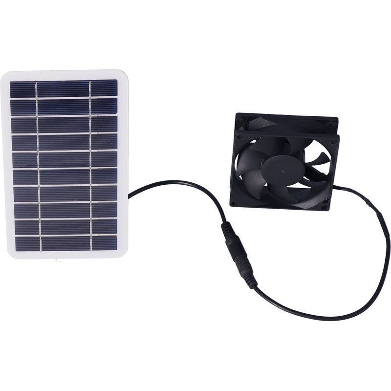 2,5-w-solarventilator Für Haustiere Und Pflanzen – 15,9 X 9,3 Cm Polysilizium-solarpanel-set Mit 5-v-usb-lüfter