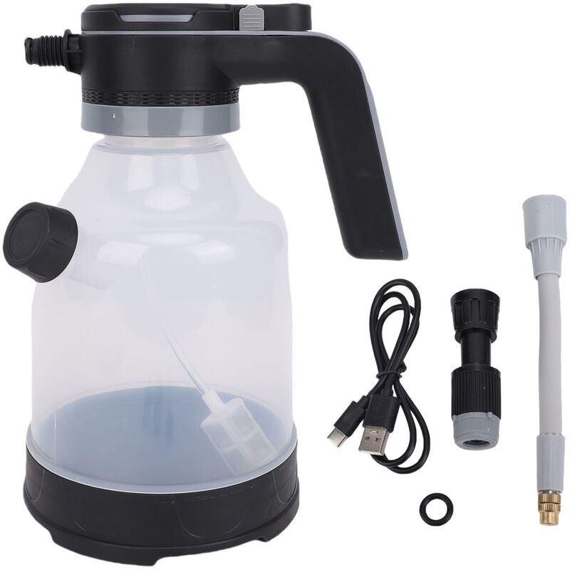 Tragbarer Elektrischer Rasensprenger [akku, 3 L, 360°-drehung, Abs, 2 Modi]