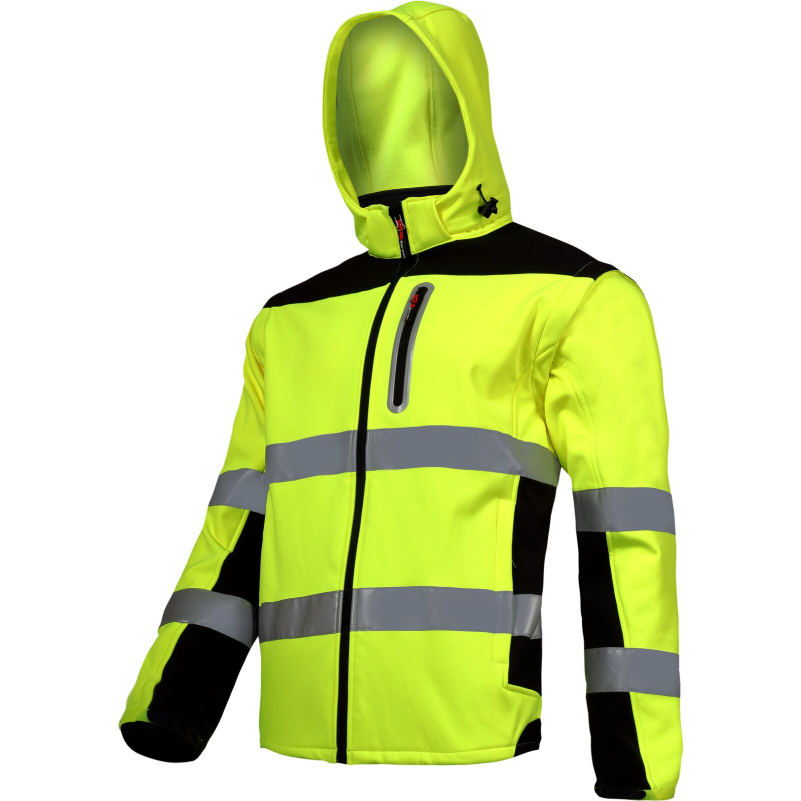 Softshelljacke Mit Abnehmbaren Ärmeln, Gelb, Größe 3xl, Ce-zertifiziert