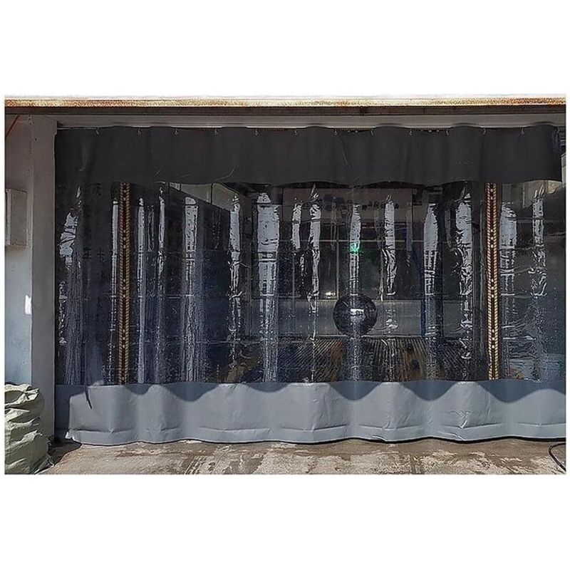 Seitenteil-zelt Für Den Außenbereich Mit Pvc-ösen, Wasserdichte Allwetter-plane, Wetterfester Trennvorhang Für Pergola, Veranda, Pavillon, Garten (2,5 X 2,5 M, Grau)