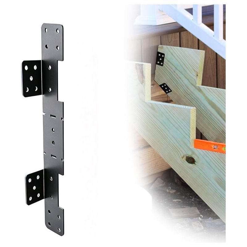 Verstellbare Befestigungswinkel Für Treppenwangen, Verdeckte Ponton-treppenverbinder, Geeignet Für 2 X 12 Wangen