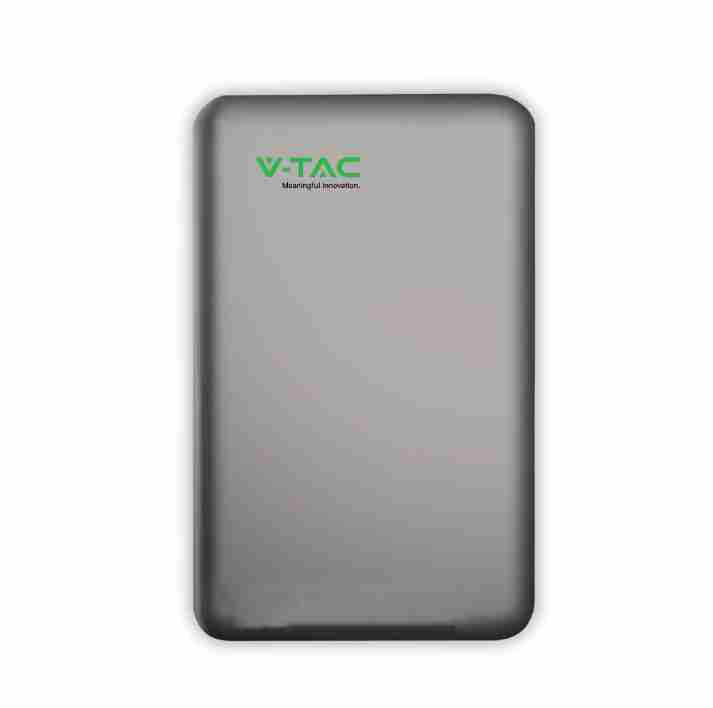 V-tac 10,24 Kwh Lifepo4 51,2 V 200 Ah 100 A Wifi Bms Outdoor-speicherbatterie Ip65 Cei 0-21 12715
