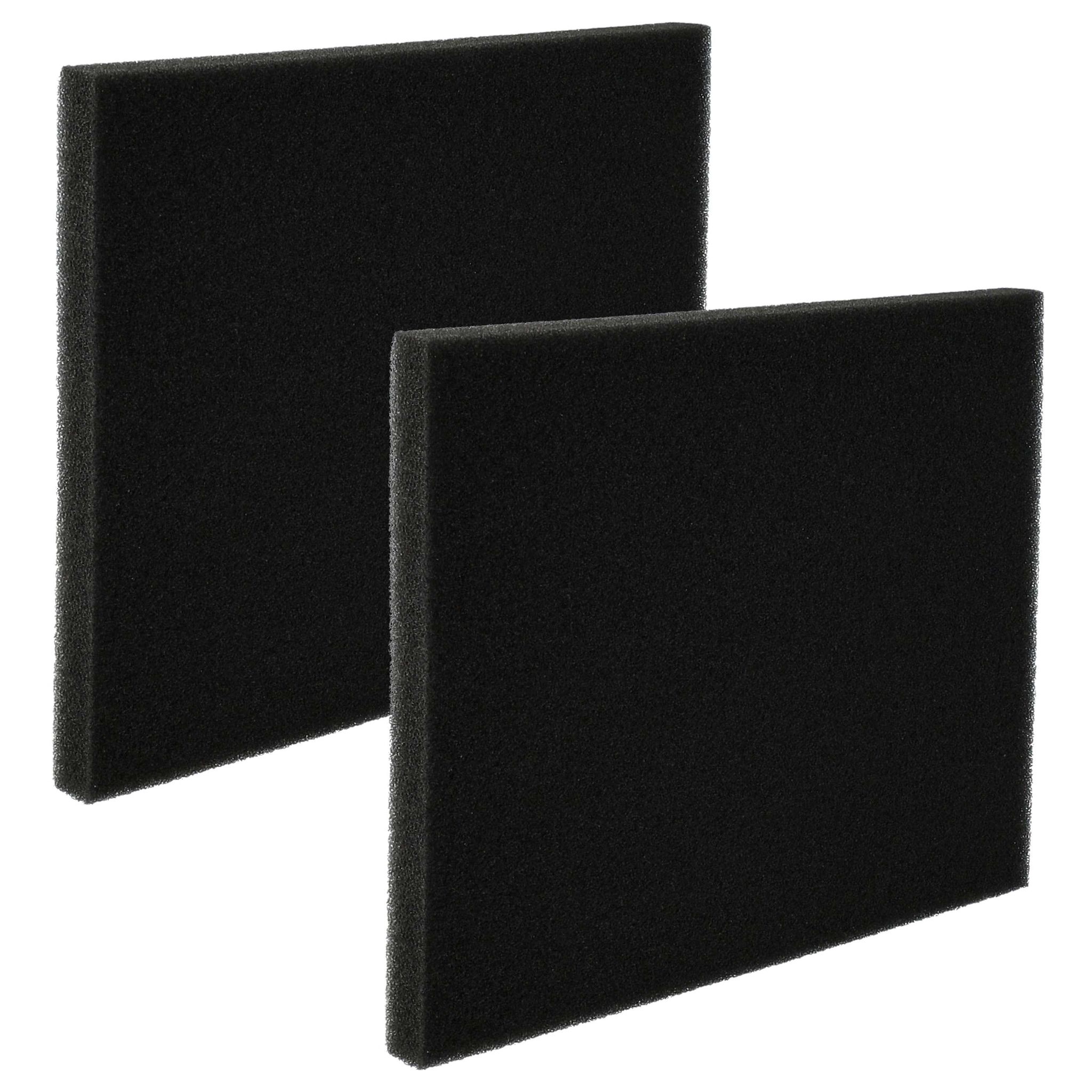 Vhbw 2x Staubsaugerfilter Kompatibel Mit Philips Fc9920, Fc9916, Fc9915, Fc9918, Fc9917, Fc9921, Fc9919 Staubsauger - Schaumstofffilter Schwarz
