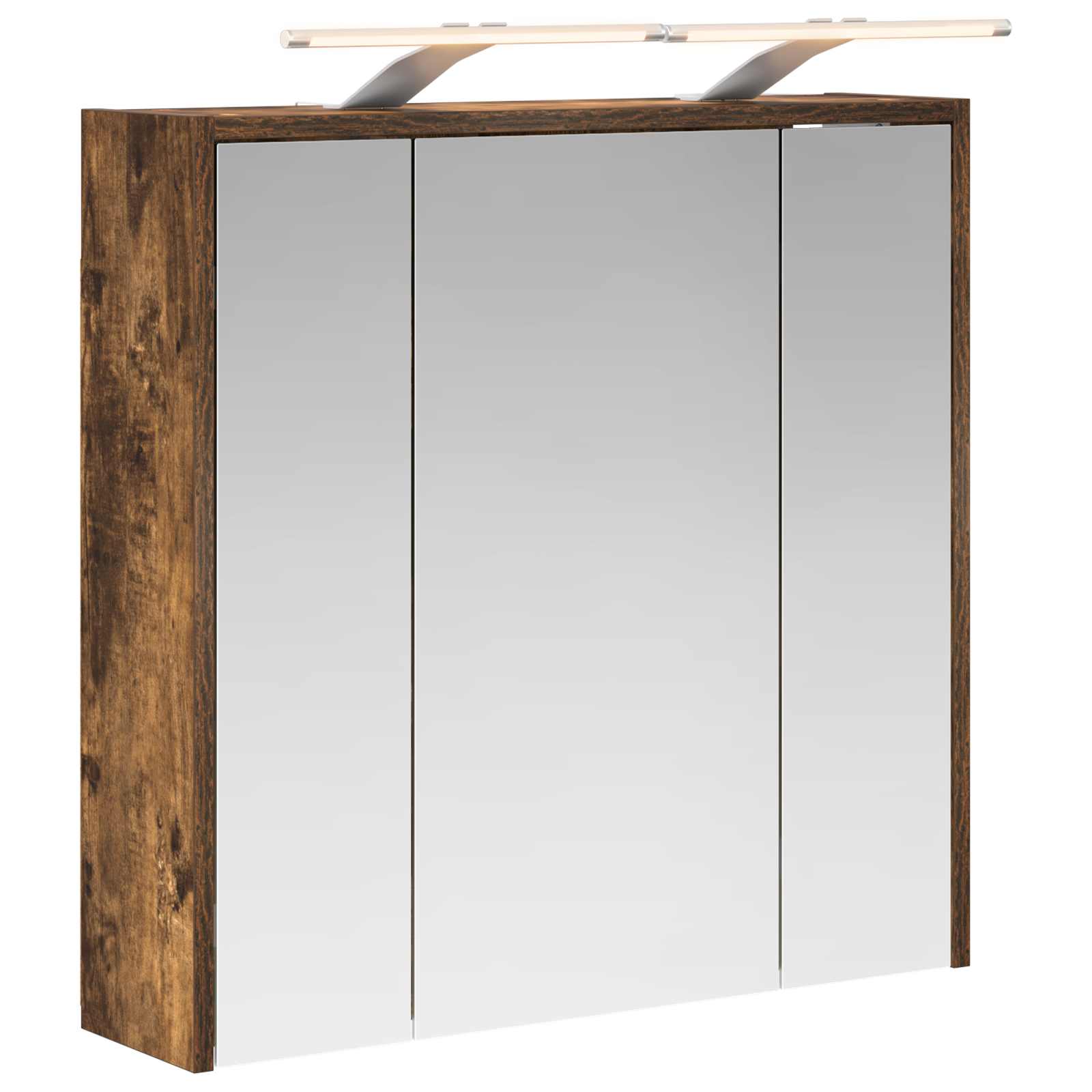 Badezimmerspiegelschrank Räuchereiche 63,5 X 16 X 62,5 Cm Vidaxl