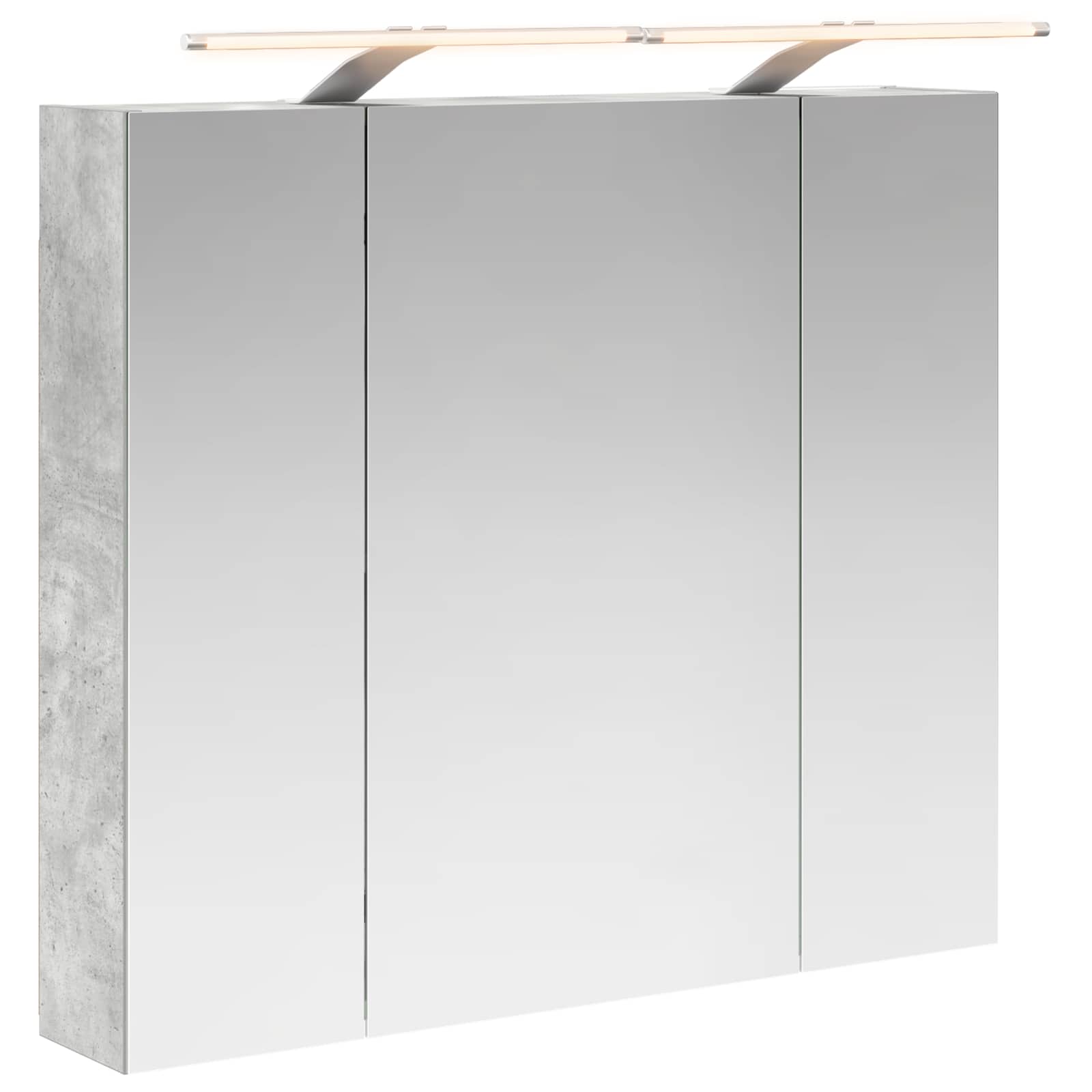 Badezimmerspiegelschrank Betongrau 80 X 14,5 X 70 Cm Vidaxl