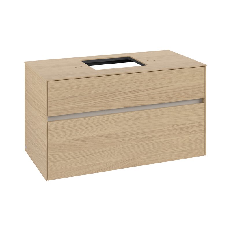 Villeroy & Boch Collaro Waschtischunterschrank 100 X 50 Cm, Mit 2 Auszügen