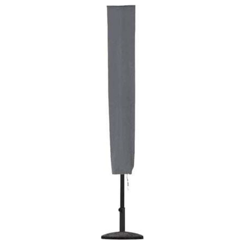 Schutzhülle Für Gartenschirme, 153 X 30 X 30 Cm – Wasserdichtes 600d Oxford-gewebe Mit Pvc-beschichtung, Grau