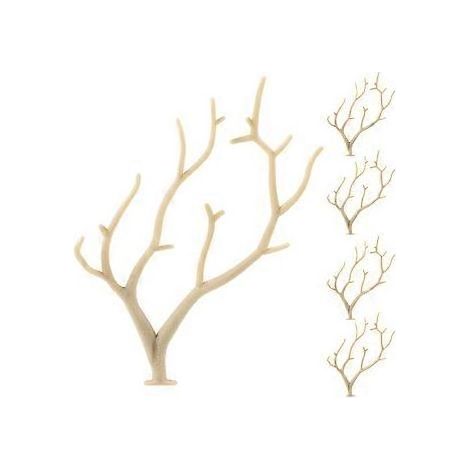 10 Dekorative Zweige Aus Getrocknetem Künstlichem Hirschgeweih Zum Befüllen Einer Vase (beige)