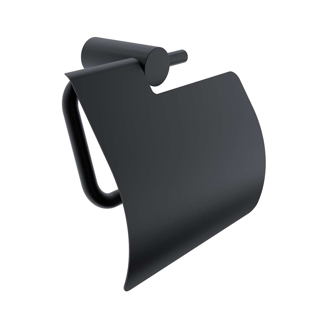 Nimco Bormo - Toilettenpapierhalter, Schwarz Matt Brc 11055b-90