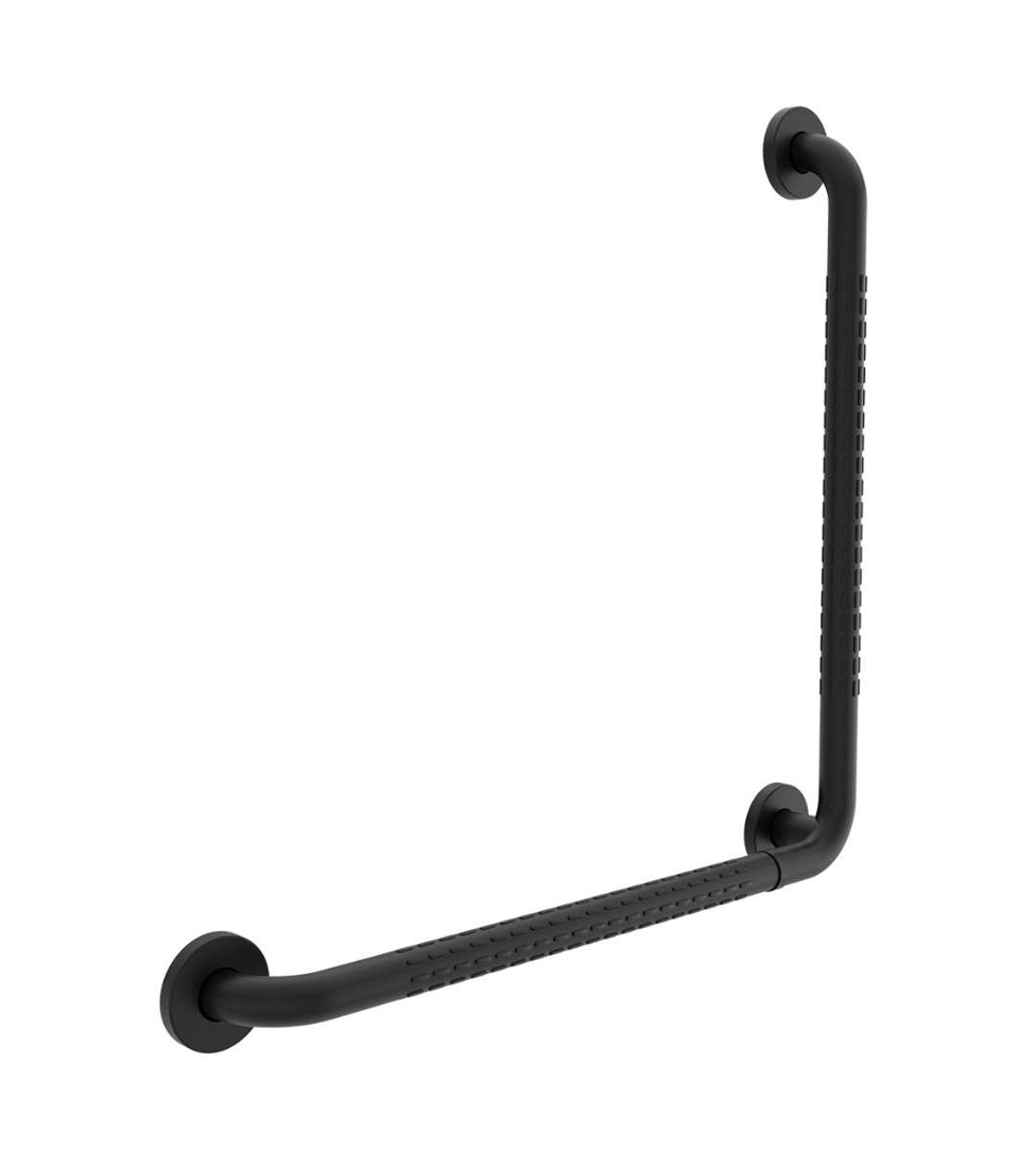 Nimco Asistent - Haltegriff 60x60 Cm, Abgewinkelt, Mattschwarz Bmlc 906060-90