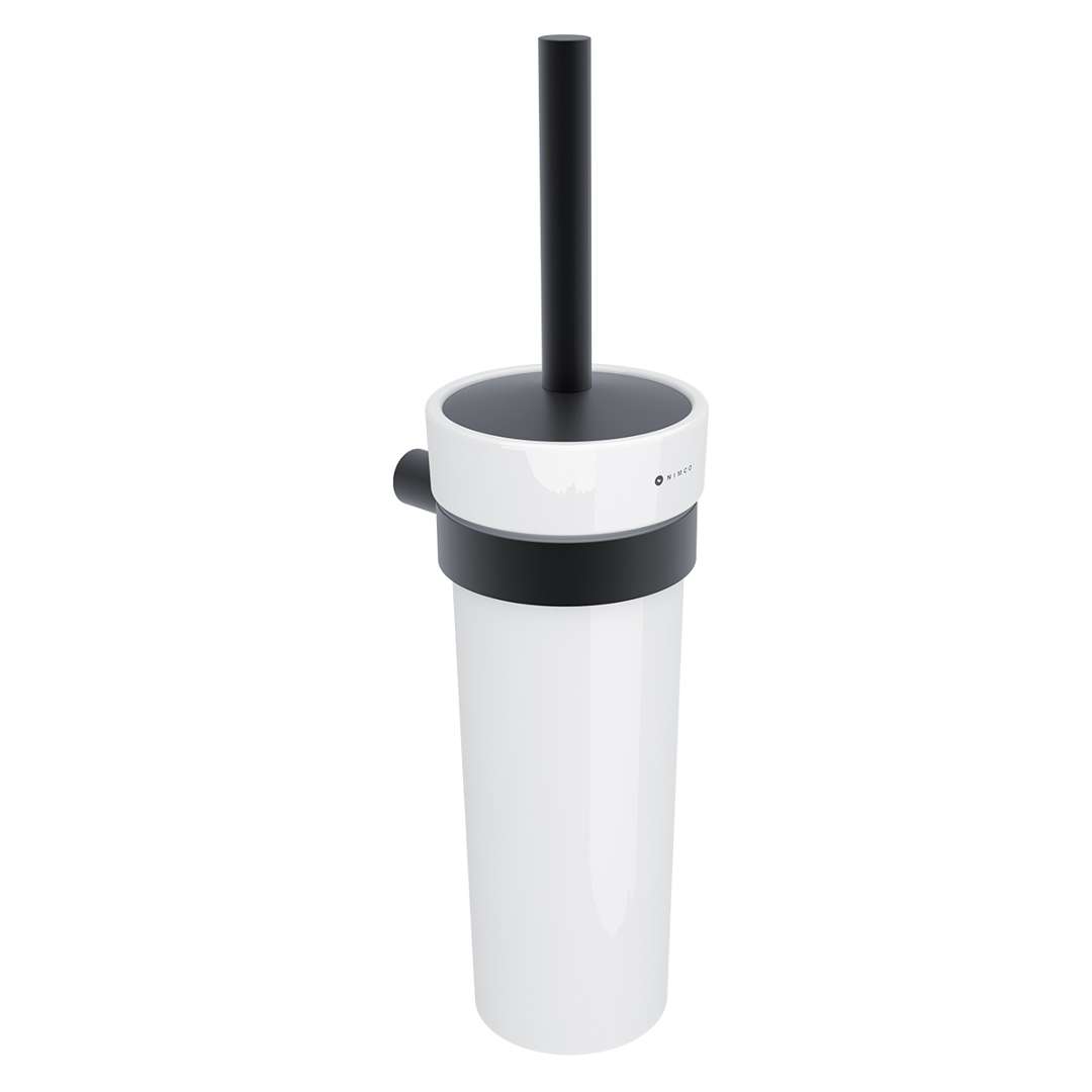 Nimco Bormo - Wand-wc-bürste Mit Halter, Mattschwarz Brc 11094k-90