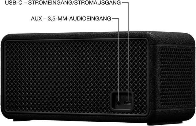 Marshall Middleton Ii Tragbarer Stereo-lautsprecher Schwarz, Messing 40 W