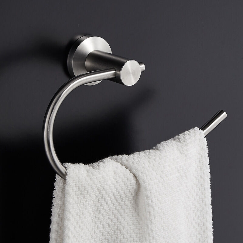 Wandmontierter Handtuchring Aus Edelstahl 304 – Polierte Chrom-optik – Für Bad & Wc