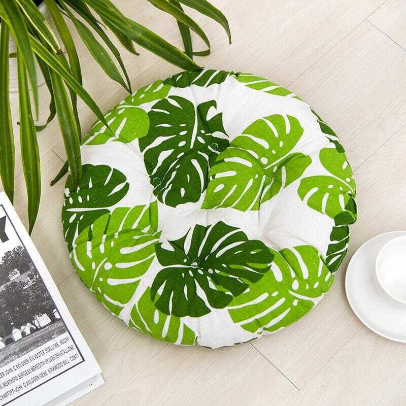 Vie 2er Set Runde Stuhlkissen – Gepolstert Für Innen & Außen – Für Garten, Terrasse, Küche & Bürostühle – Maße 45 X 45 Cm