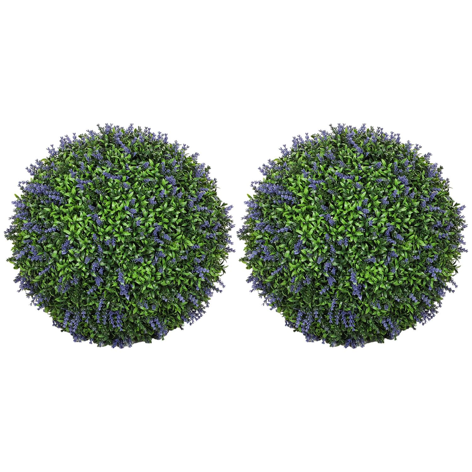 Artificial Lavender: 42cm Ball Shaped Plant For Home And Office