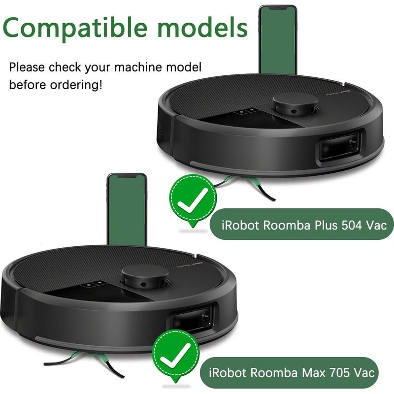 8er-pack Hepa-filter Für Roomba Max 705/504 + 1 Bürste – Hohe Effizienz