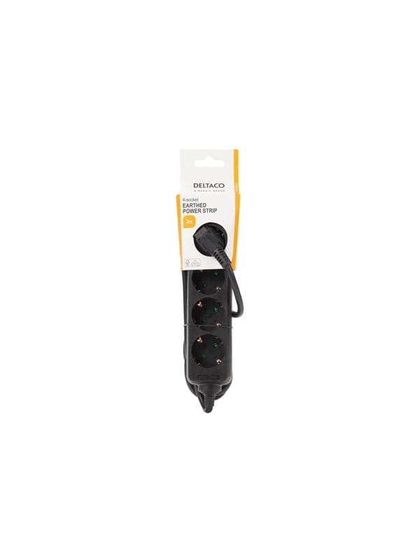 Deltaco GT-0421 Power Strip - 3 m