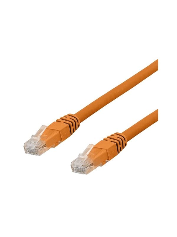 Deltaco TP-61ORAU - patch cable - 1 m - orange - Orange - 1meter