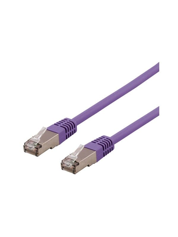 Deltaco patch cable - 1.5 m - purple - Lila - 1meter