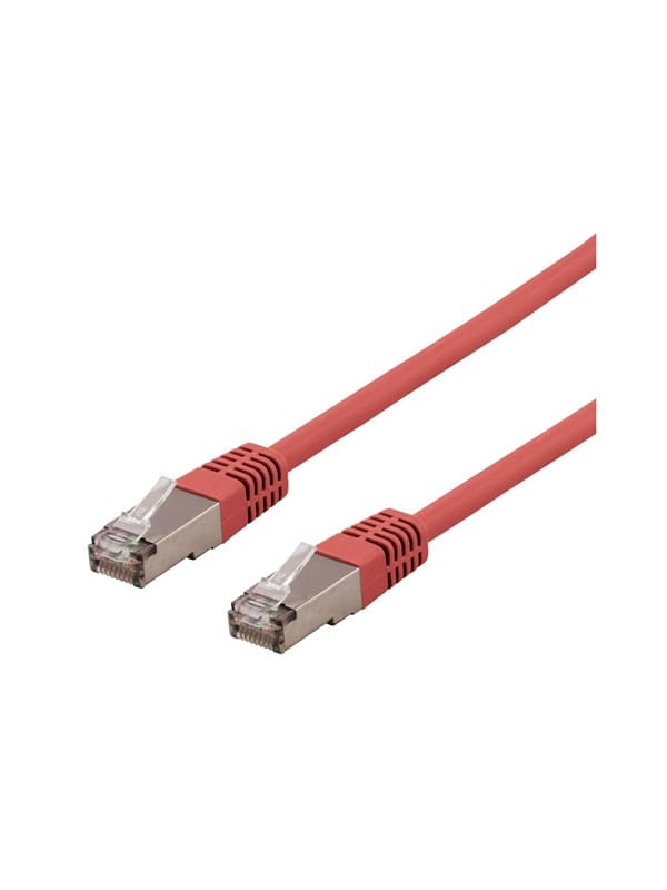 Deltaco STP-63RAU - patch cable - 3 m - red - Rot - 3m
