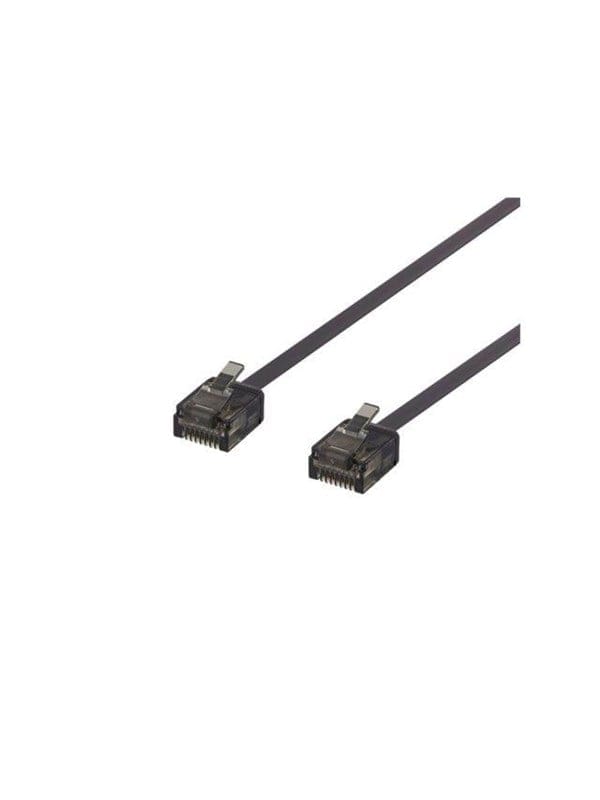 Deltaco patch cable - 15 cm - black - Schwarz - 0.1m
