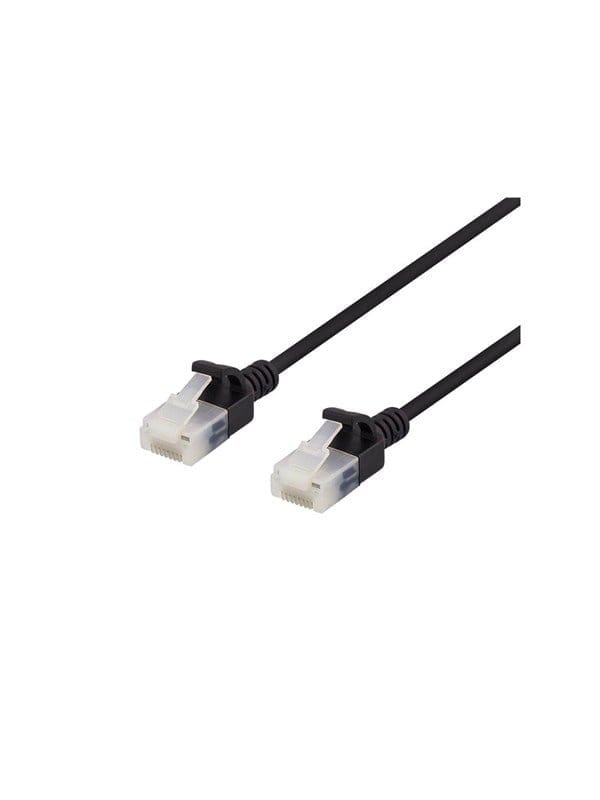 Deltaco patch cable - 5 m - black - Schwarz - 5m