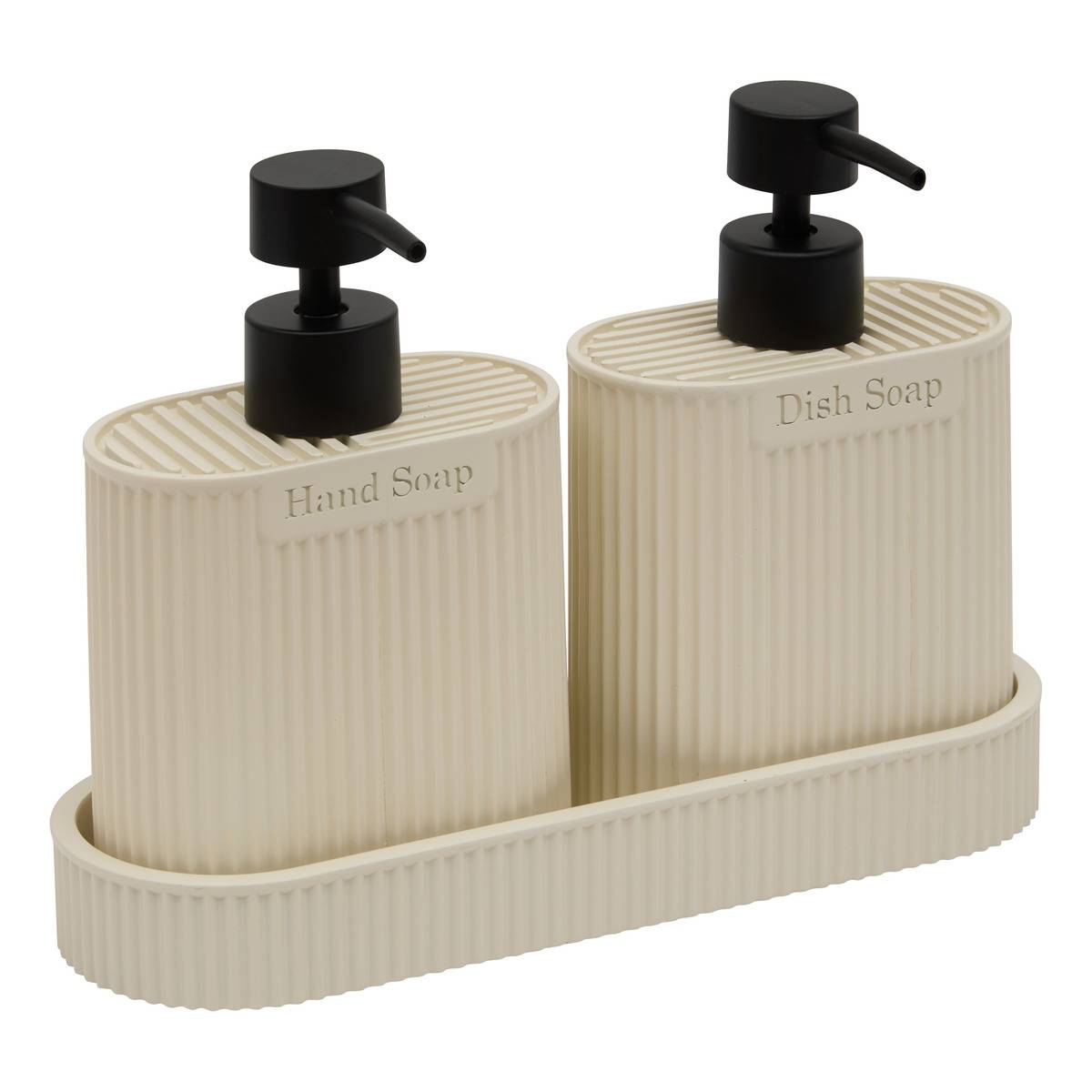 Seifenspender „terra“, Oval, 375 Ml, Beige - 5five