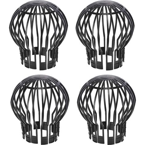 Bravix Lot De 4 Crapaudines Pour Gouttière D'Environ 12.5 X 14.5 Cm (diamètre X Hauteur)