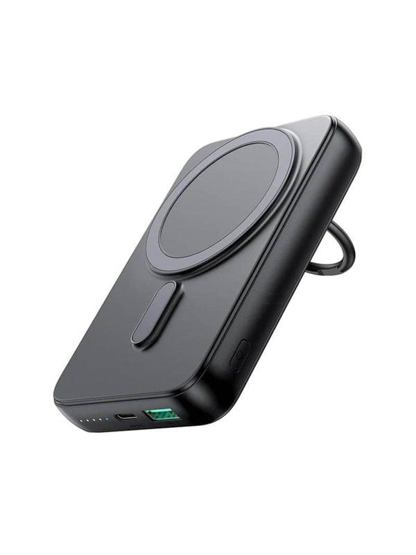 Joyroom Wireless powerbank 10000mAh JR-W050 20W MagSafe with ring and stand - black Powerbank (Akku) - schwarz - 10000 mAh
