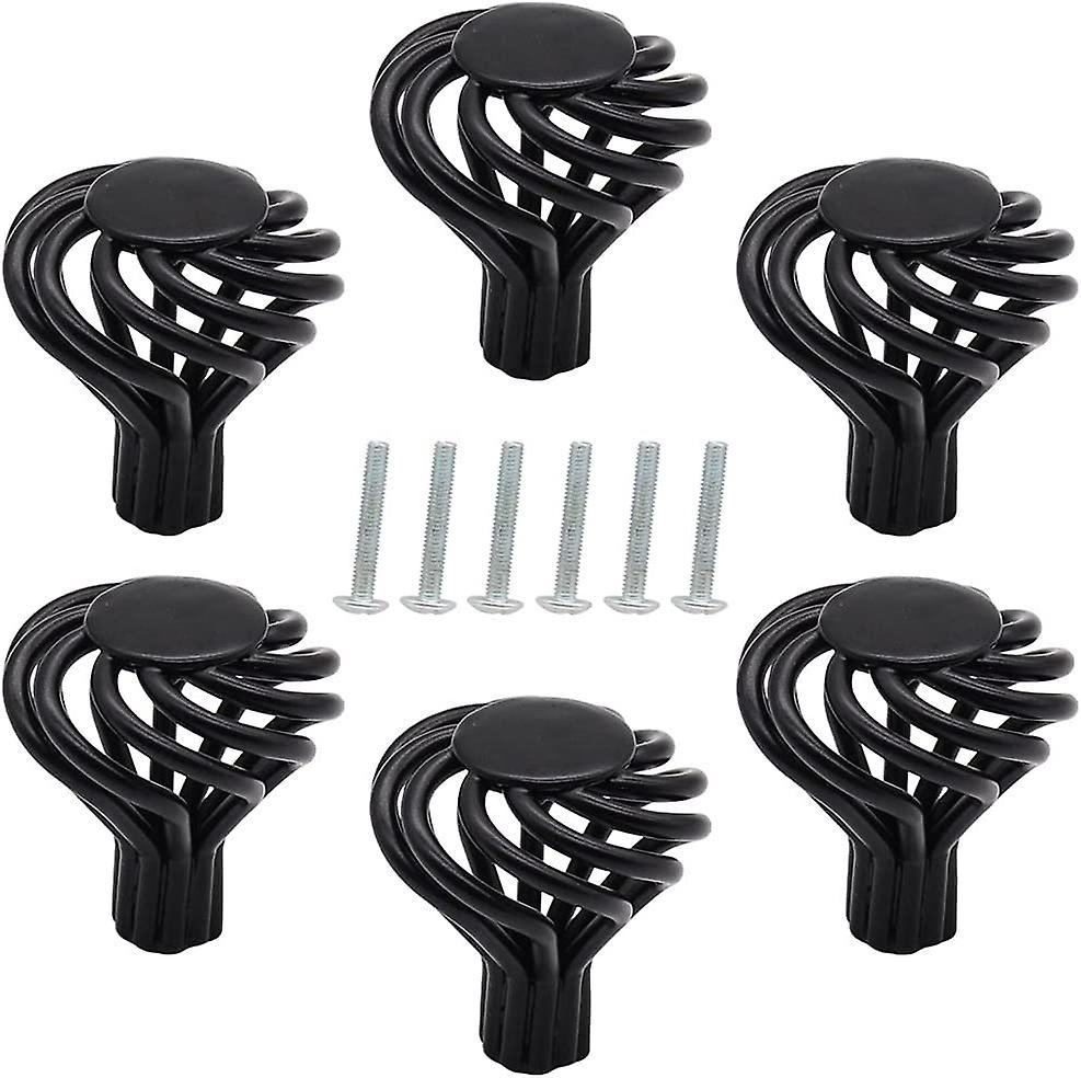 6-teiliges Set Schrankknöpfe, Hohle Spiralförmige Schubladengriffe, Küchengriffe Im Vintage-vogelkäfig-design, Schranktürknöpfe Für Kleiderschränke