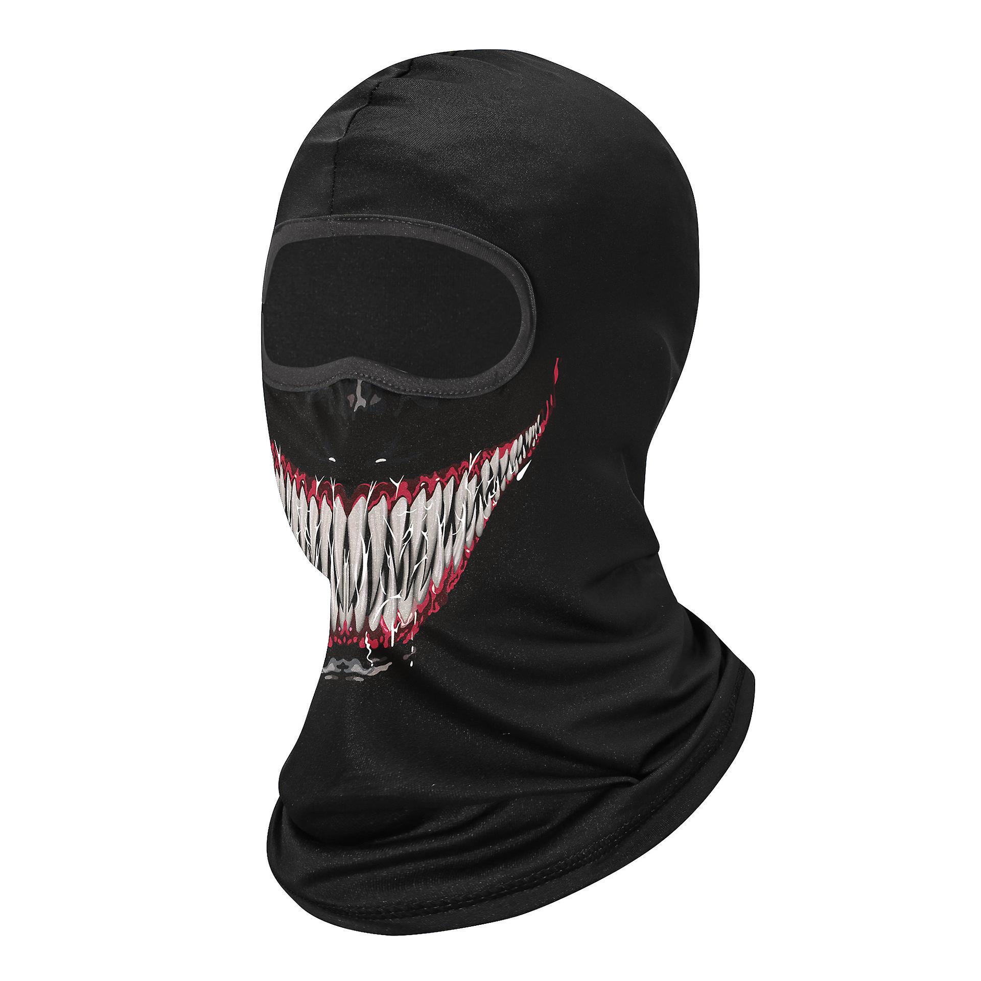 Vollgesichtsmaske Für Damen Und Herren – 2-teiliger Sonnenschutz – Atmungsaktive Maske Zum Skifahren Und Motorradfahren – Für Halloween, Rollenspiele Und Sport