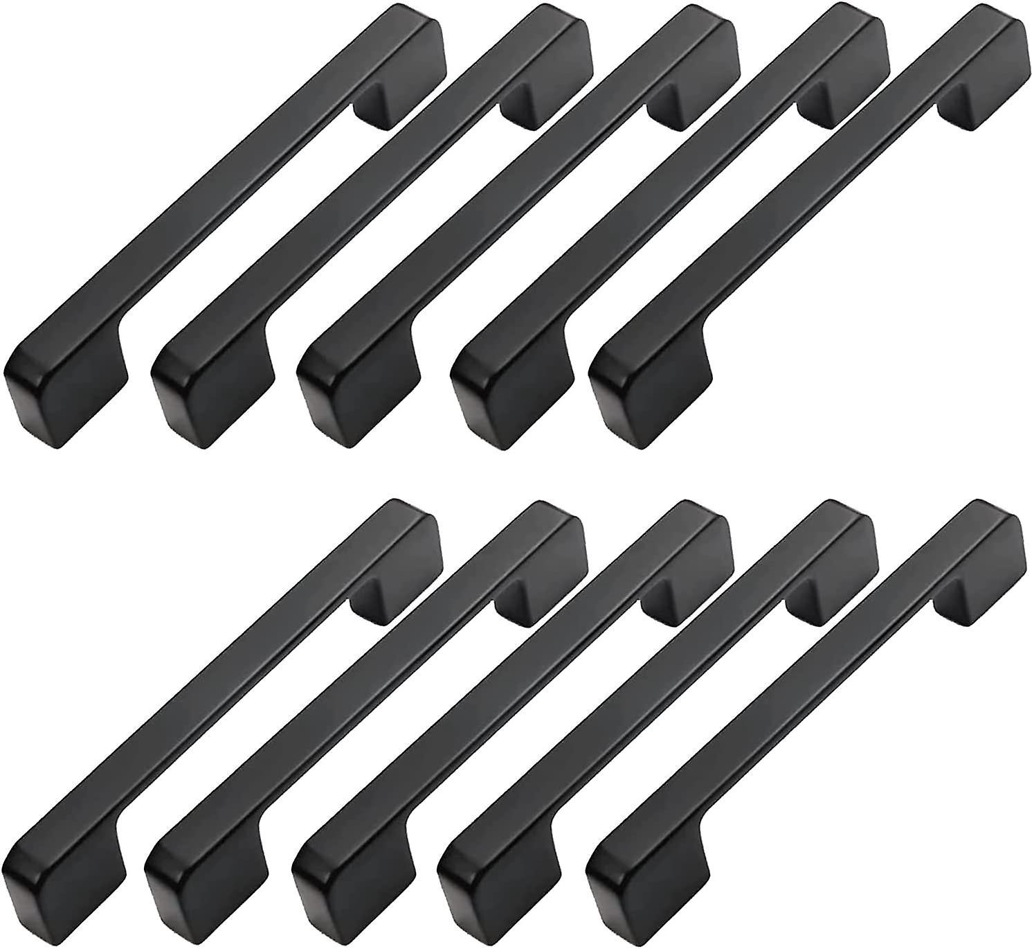 10 Möbelgriffe, 96 Mm Lochabstand – Schwarze Küchentürgriffe, Stangengriffe, Küchengriffe