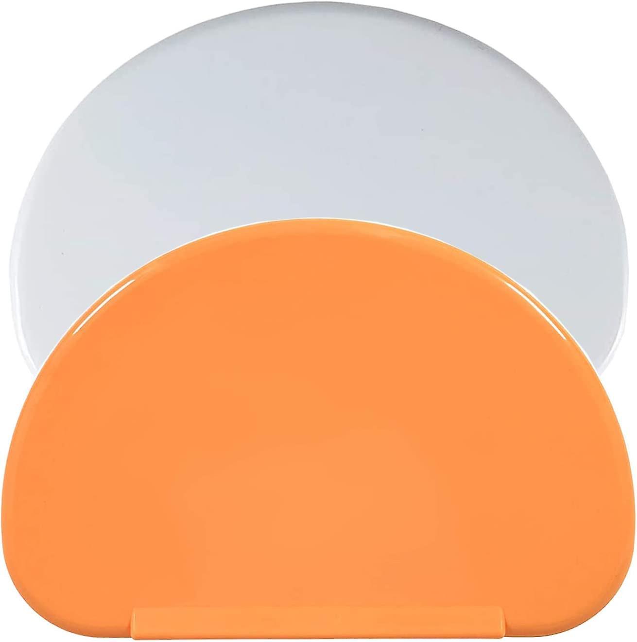 15,8 X 10,3 Cm (orange, Weiß) Teigschaber Aus Kunststoff, Teigschneider, 2 Stück Teigschaber Aus Kunststoff Für Brot, Backwaren, Crêpes Usw.